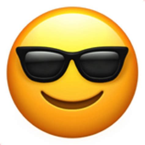 what is the sunglasses emoji on snapchat|emoji wearing sunglasses.